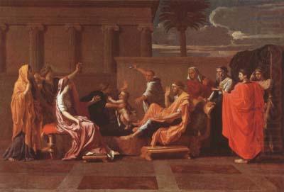 Nicolas Poussin Moses Trampling on the Pharaoh's Crown (mk08) china oil painting image